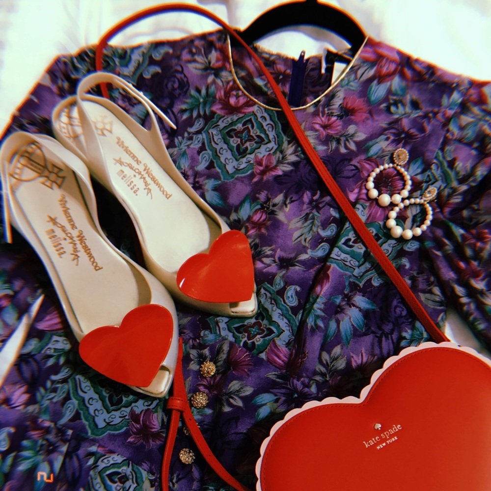 Melissa Vivienne Westwood heart slingback pumps
